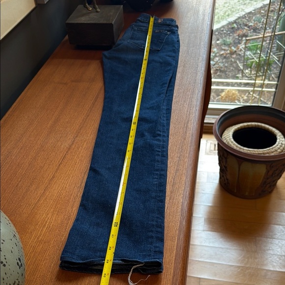 For all man kind kimmie straight leg  Women's Blue Jeans size 24 - Picture 9 of 13